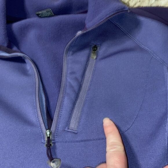 Eddie Bauer Long Sleeve  Athletic Pullover (Medium) Purple - Picture 9 of 9